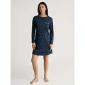 Produktbild: CALIDA Nachthemd Sweet Dreams Brusttasche, Pure Cotton, Interlock-Qualität, weich blau S (40/42)