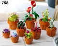 Produktbild: LEGO 10329 Icons Mini Pflanzen 7 künstliche Blumen zum Bauen Wohndeko 200530