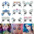 Produktbild: Amaza 9Pcs Gesicht Edelsteine,Glitzer Gesicht, Schmucksteine Selbstklebend Gesicht, Glitzersteine Gesicht Glitzersteine Selbstklebend for Festival Makeup