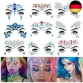 Produktbild: Amaza Gesicht Edelsteine,Temporäre Tattoos Gesichts Aufkleber, Schmucksteine