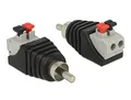 Produktbild: Delock 65566 Adapter Terminalblock mit Drucktaste > Cinch Stecker