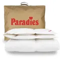 Produktbild: Paradies Gänsedaunenbettdecke Gabi 90, Daunendecke 135x200 cm, 155x220 cm und 200x200 cm, Füllung: 90% Daunen, 10% Federn, Bezug: 100% Baumwolle, Ganzjahresdecke 155 x 220cm, Made in Germany 155 cm x 220 cm