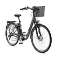 Produktbild: TELEFUNKEN E-Bike City 28 Zoll, RH: 48 cm, 7-Gang - schwarz