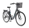 Produktbild: Telefunken City E-Bike für Damen und Herren | Elektrofahrrad 28 Zoll | 7-Gang Kettenschaltung | Frontmotor 250 W | 374,4 Wh Akku | EBike Pedelec