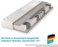 Produktbild: Taschenfederkernmatratze Maxima Plus, Matratze in 90x200 und vielen weiteren Größen erhältlich!, Beco, 22 cm hoch, Matratze, 7 Zonen, 90x200 cm in H3 von Stiftung Warentest 