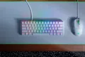 Produktbild: Razer Huntsman Mini, Kabelgebunden, USB, Optischer Schlüsselschalter, QWERTY, RGB-LED, Weiß