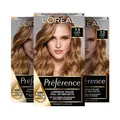 Produktbild: L'Oréal Paris Permanente Haarfarbe Haarfärbeset 7.3 Karamellblond 3er Set