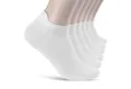 Produktbild: sockenkauf24 Sneakersocken 6 Paar Sneaker Socken Damen & Herren mit Fersenlasche (Weiß, 35-38) Anti-Blasen Schutz Rutschfest Atmungsaktiv - 13600 WP