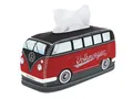 Produktbild: BRISA VW Collection - Volkswagen Neopren Kosmetik-Servietten-Spender-Papier-Taschentuch-Tissue-Box fürs Bad im T1 Bulli Bus Design (Rot/Schwarz)