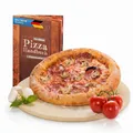 Produktbild: Profi Pizzastein, für Backofen, Cordierit Pizzaofen-Material 4-teiliges Premium Backstein für Backofen, Gasgrill & Pizzaofen (Rund)