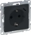 Produktbild: Legrand SEANO 2 in 1 Steckdose, USB Typ C-Kombinationssteckdose, mit erhöhtem Berührungsschutz, Steckklemmen, 16A, Anthrazit, 765426