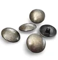 Produktbild: messing antik leicht gewölbte Metall Knöpfe mit Öse 15mm, 17mm, 22mm oder 25mm (10 Stück) (25mm)
