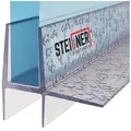 Produktbild: STEIGNER Duschdichtung 140cm Gerade PVC Ersatzdichtung für Dusche, L: 140 cm, (1 Stück Packung, Einzeldichtung), Glasstärke 5/6 mm Model: UK16 weiß 140 cm