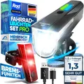 Produktbild: NEXTCOVER Fahrradlicht Set USB aufladbar Fahrradlampe Rücklicht Beleuchtung