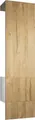 Produktbild: Vladon Garderobe Carlton Set 5, Germany, Garderobenset bestehend aus 1 Garderobenpaneel mit integrierter Tür und 1 Kleiderstange, Weiß matt/Eiche Natur (52 x 193 x 35 cm)