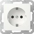 Produktbild: Gira 418803 SCHUKO-Steckdose 16 A 250 V~ System 55, Reinweiß glänzend