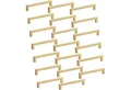 Produktbild: SO-TECH® Möbelgriff Schrankgriff SquareLine BA 128mm Küchengriff Schubladengriff (20-St), Bügelgriff, Golddekor