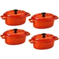 Produktbild: Butlers Mini-Auflaufform, Orange, Stein, 9x7x14 cm, Kochen, Auflaufformen