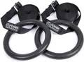 Produktbild: POWER GUIDANCE Turnringe Holz Gymnastikringe verstellbare Buckles Straps, Sport
