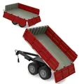 Produktbild: JAMARA 413108 - Kipper für RC-Traktor 1:16 - ferngesteuerte Kippmulde hoch/runter, Anhängerkupplung vorne, Klappbare Bordwände, Rot
