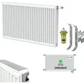 Produktbild: Belrad - Universalheizkörper Kompakt Ventilheizkörper 6 Anschlüsse T33 300x2000-2698W