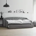 Produktbild: Homestyle4u Tagesbett ausziehbar Polsterbett 90x200 Schlafsofa Schlafcouch