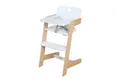 Produktbild: roba® Hochstuhl Nature Up - Hochstuhl aus Bambus Holz - Mitwachsend mit Essbrett, 3-Punkt-Gurt - Bis 70 kg belastbar - Natur / Weiß
