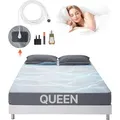 Produktbild: VEVOR Erdungsbettlaken, Queen-Size, 95 % Baumwolle & 5 % reine Silberfaser, Erdungsmatte, mit Erdungskabel & Tester, für verbesserten Schlaf & Woh... - Grau