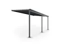 Produktbild: Juskys Terrassendach Borneo 5x3 m Aluminium mit Doppelstegplatten Terrassenüberdachung Dunkelgrau