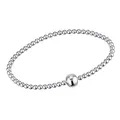 Produktbild: MATERIA Silber Perlen Armband Frauen Mädchen - 925 Echtsilber Stretcharmband Kugeln 17cm mit Geschenk-Box SA-37