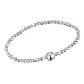 Produktbild: MATERIA Kugel Armband Damen 925 Silber Armkette 17cm mit Geschenk-Box