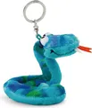 Produktbild: NICI Schlüsselanhänger Schlange ZsaZsa 10cm blau - Plüsch-Begleiter Kuscheltieranhänger mit Schlüsselring für Schlüsselband, Schlüsselbund & Schlüsselhalter
