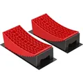 Produktbild: Auffahrkeile Wohnmobil 10cm 13,6t Auffahrkeile Set Mit 2 Rundkeilen, 2 Unterlegkeilen, 1 Gummimatte, 1 Wasserwaage Für Wohnmobil Und Wohnwagen - Wiltec