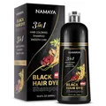Produktbild: Black Hair Dye Shampoo 3 in 1- Schwarzes Haar Shampoo gegen graue Haare 500 ml