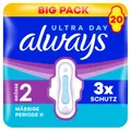 Produktbild: always Ultra Binde - Größe 2 - Long mit Flügeln BigPack 20 Damenbinde 20 Stück