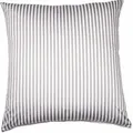 Produktbild: Janine Streifen-Bettwäsche modern classic vulkan Kissenbezug einzeln 80x80 cm - grau;weiß