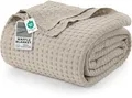 Produktbild: Utopia Bedding Baumwoll Waffeldecke 300 GSM (Khaki - 274 x 228 cm), weiche, leichte, atmungsaktive Bettdecke für alle Jahreszeiten