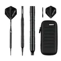 Produktbild: ® 18g Tungsten Soft-Darts Set “Nighthawk” mit Kunststoff-Spitze und schwarzer...