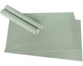 Produktbild: Abwaschbare Tischsets 4er Set in pastell grün - Platzsets als rutschfeste und hitzebeständige Deko Esstisch Unterlagen in 46 x 33 cm - Tisch Platzdeckchen aus abwischbarem PVC für Tischdeko