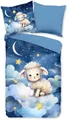 Produktbild: PURE luxury collection Kinderbettwäsche Sheepy, Microfaser, 2 teilig, Mikrofaser, 135x200, 2 Teilig, Wendeoptik, Kind, Schaf, Weltall