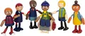 Produktbild: small foot Biegepuppen-Familie Diversität, 6 Puppen aus Holz unterschiedlichen Alters, Geschlechts und Hautfarbe, 12396