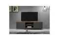 Produktbild: trendteam Lowboard, Fernseheschrank Schrank Sideboard Braun/Graphitfarbig 183x56x40cm