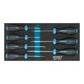 Produktbild: HAZET Schraubendreher-Satz HEXAnamic 802TH/7 Tamper Resistant TORX Profil T 8 H - T 30 H Anzahl Werkzeuge: 7