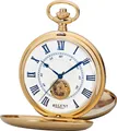 Produktbild: Regent Taschenuhr P707-19387740, (Set, 2-tlg., mit Kette), Herrenuhr, Handaufzug, Kette, offene Unruh, Geschenkidee