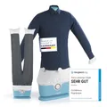 Produktbild: CLEANmaxx automatischer Hemdenbügler inklusive Hosenaufsatz | Bügler für Hemden, Blusen & Hosen, schonender als Wäschetrockner und Bügeleisen | Trocknen und in Minuten knitterfrei [hellblau]