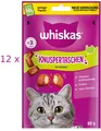 Produktbild: (€ 41,18 /kg) Whiskas Knuspertaschen Truthahn Pute Katzensnack: 12 Beutel x 60 g