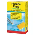 Produktbild: decotric® Fugenmörtel Frische Fuge Komplett-Set Fugenset 250ml Weiß, Fugenfarbe, Pinsel + Schwamm weiß