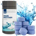 Produktbild: Chlortabletten 20g 5 in 1 Multitabs Mini Chlor für Pool langsamlöslich 5 Phasen