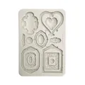Produktbild: Stamperia - Silicon Mould A5 for Scrapbooking, Bullet Journals and More, Non-Stick Surface, Suitable for Air-Dry Clay, Resin and More, Perfect for Crafts and Gifting (Timeless, Frames)