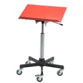 Produktbild: Mobiler Arbeitstisch Rollpult, Tischplatte 500 x 350 mm, rot